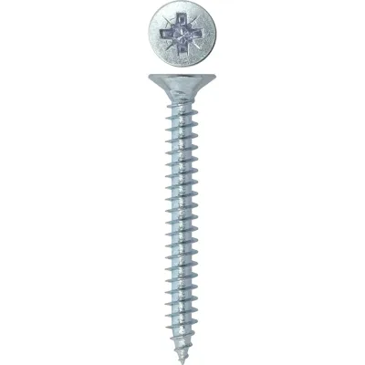 Универсальный саморез Rizzel Pz 6,0x60 белый цинк 2000 шт 00-00464030