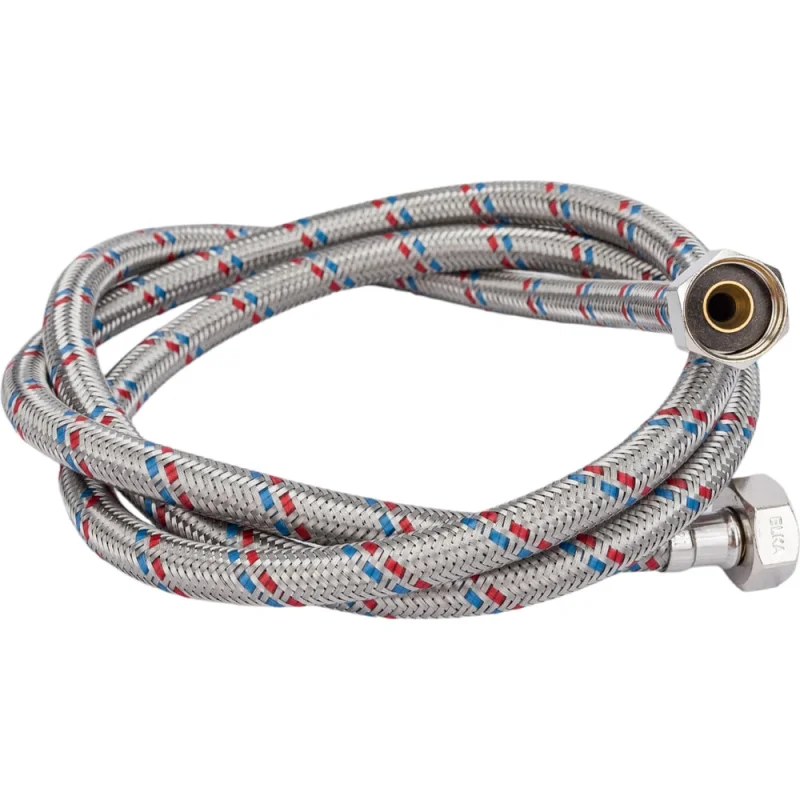Гибкая подводка для воды ELKA (оплетка нерж.сталь)1/2", вр/вр, 150см EL.LK.101.33.0150