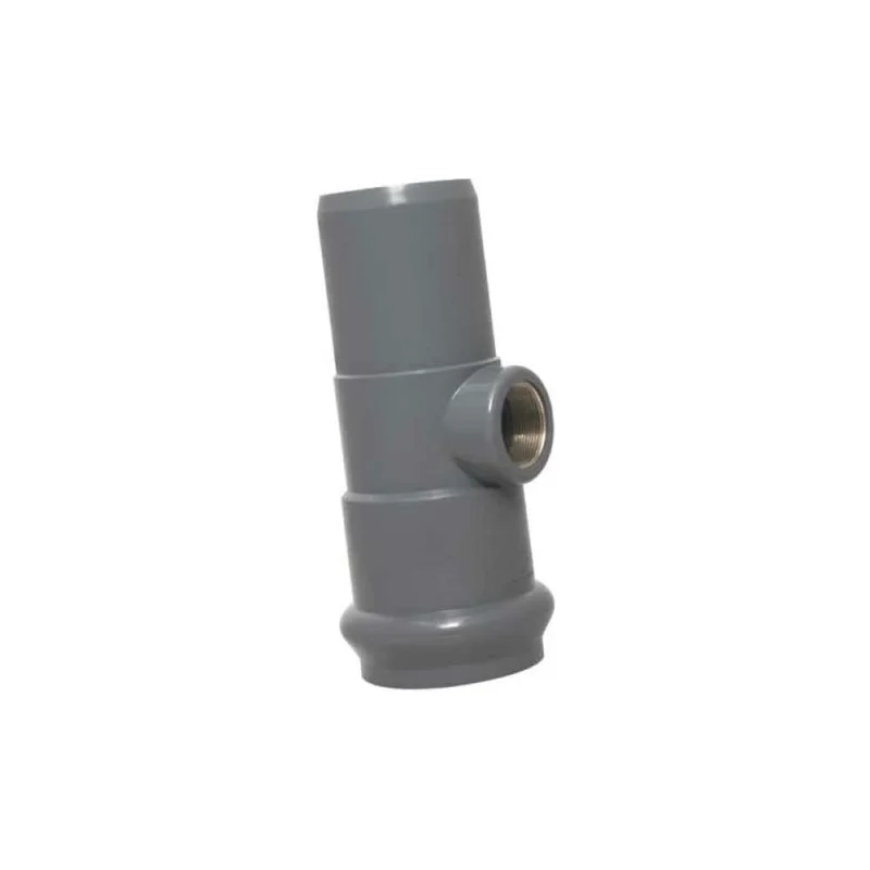 Тройник AQUAVIVA НПВХ напорный с резьбовым выходом 110/2" AQVTR1102 14801