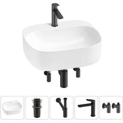 Набор Wellsee 5 в 1 Ideal накладная раковина 50x42 см 20214140R