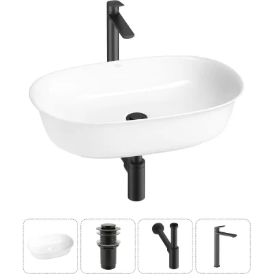 Набор Wellsee 4 в 1 Brillant iCon накладная раковина 60x40 см 20214652R