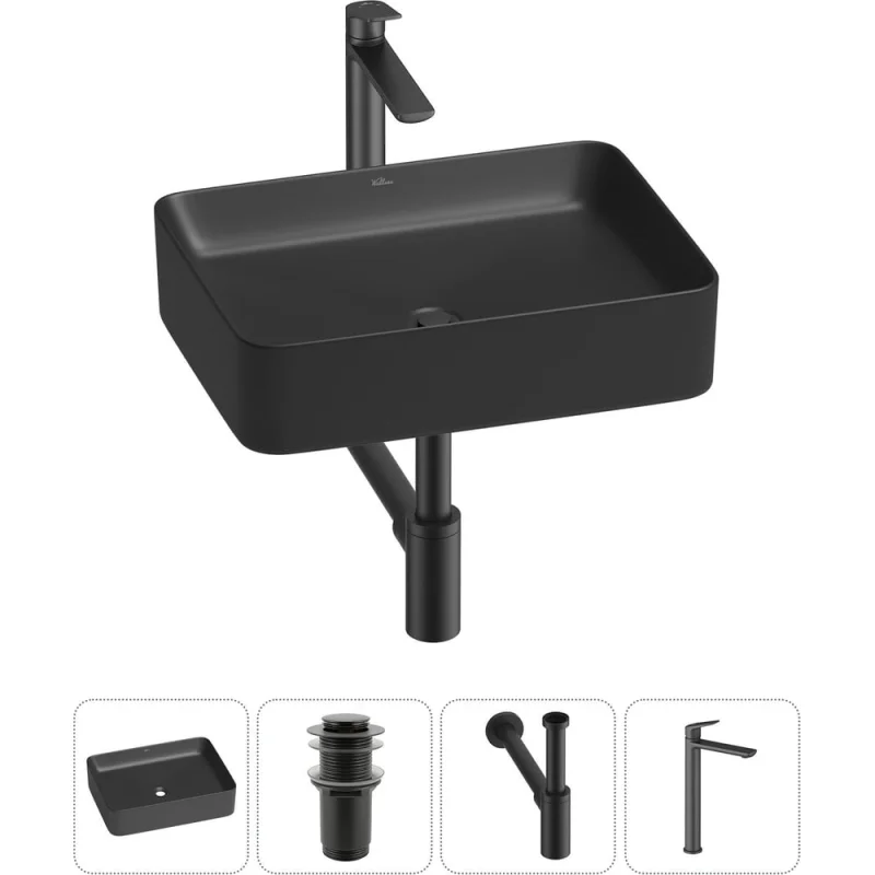 Набор Wellsee 4 в 1 Mint накладная раковина 50x38 см 20212500R