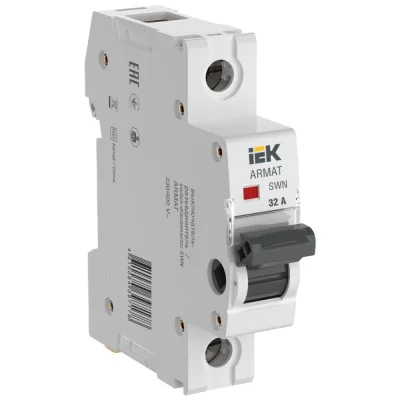 Выключатель-разъединитель IEK Armat SWN 1P 32А 230 В на DIN-рейку (AR-SWN-1-032)
