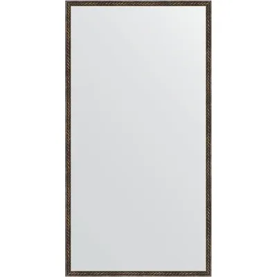 Зеркало EVOFORM в багетной раме - витая бронза 26 mm (68x128 cm) 1092