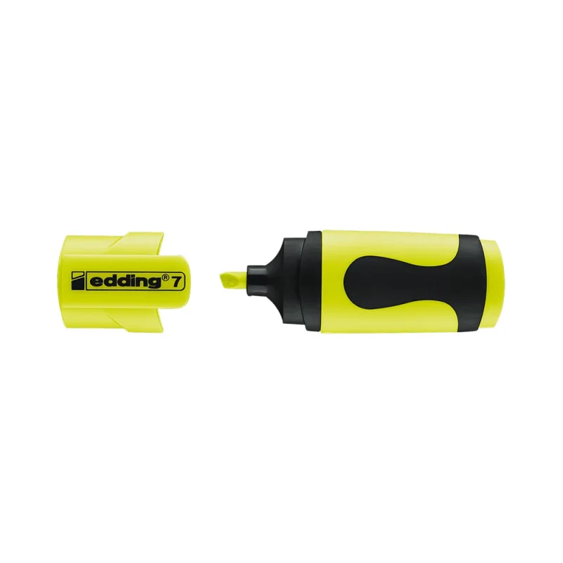 Текстовыделитель Edding MINI, клиновидный наконечник, 1-3 мм, желтый неоновый E-7#65