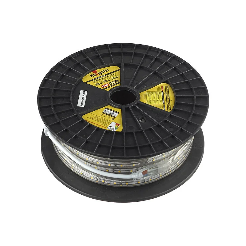 Лента светодиодная Navigator 3000К 4,8 Вт/м 220 В IP67 SMD 3528 1 м (71771)