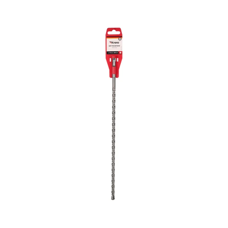 Бур по бетону KRANZ 10x400x340мм, хвостовик SDS-plus KR-91-0851
