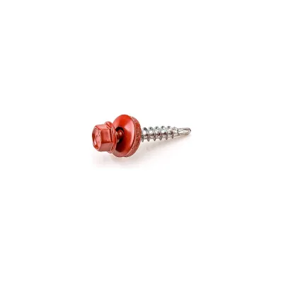 Кровельный саморез Стройметиз 4,8х51 винно-красный RAL 3005 уп. 40 шт. коробка 2140054