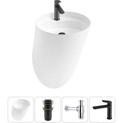 Набор Wellsee 4 в 1 M1 Limited Edition подвесная раковина 45x45 см 20215024R