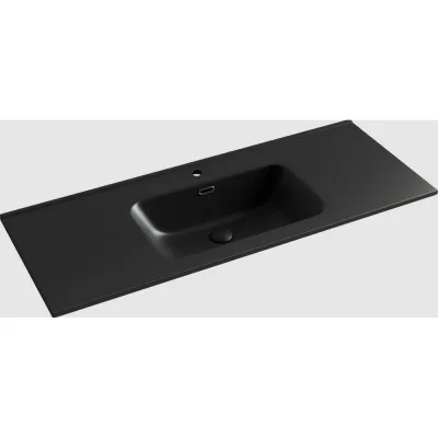 Накладной прямоугольный умывальник Ceramicanova Element черный матовый, 1210x465x180 мм CN7006MB