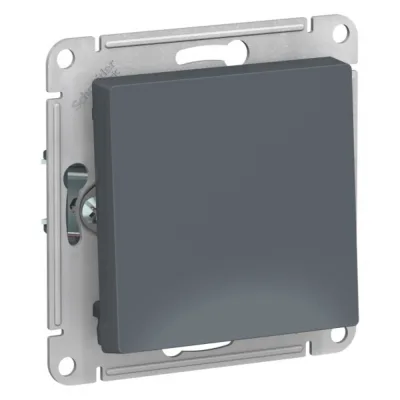 Выключатель Systeme Electric AtlasDesign одноклавишный встраиваемый грифель (ATN000711)