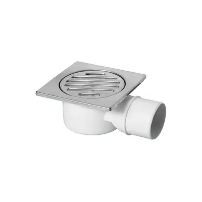 Трап McAlpine пластиковый, d50-10x10 угловой (решетка нерж.) MRFG4