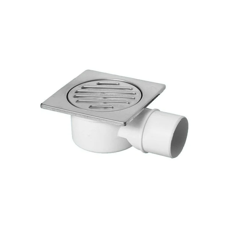 Трап McAlpine пластиковый, d50-10x10 угловой (решетка нерж.) MRFG4