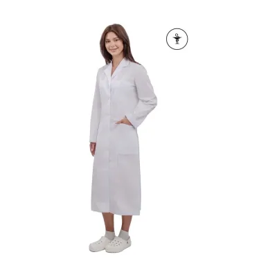 Женский халат URSUS Символ белый МЕД505-340; 48-50, 158-164