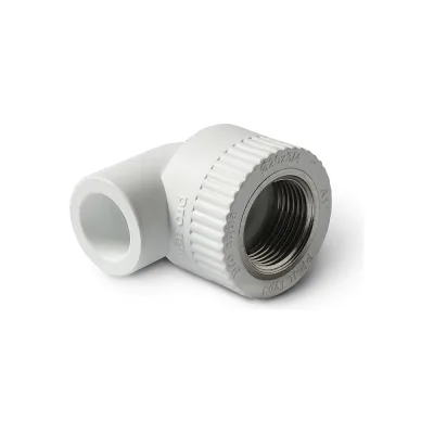 Комбинированный угольник PRO AQUA PP-R ВР белый, 20 мм, 3/4" PA26010Pb