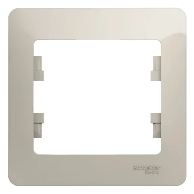Рамка Systeme Electric Glossa одноместная молочная (GSL000901)