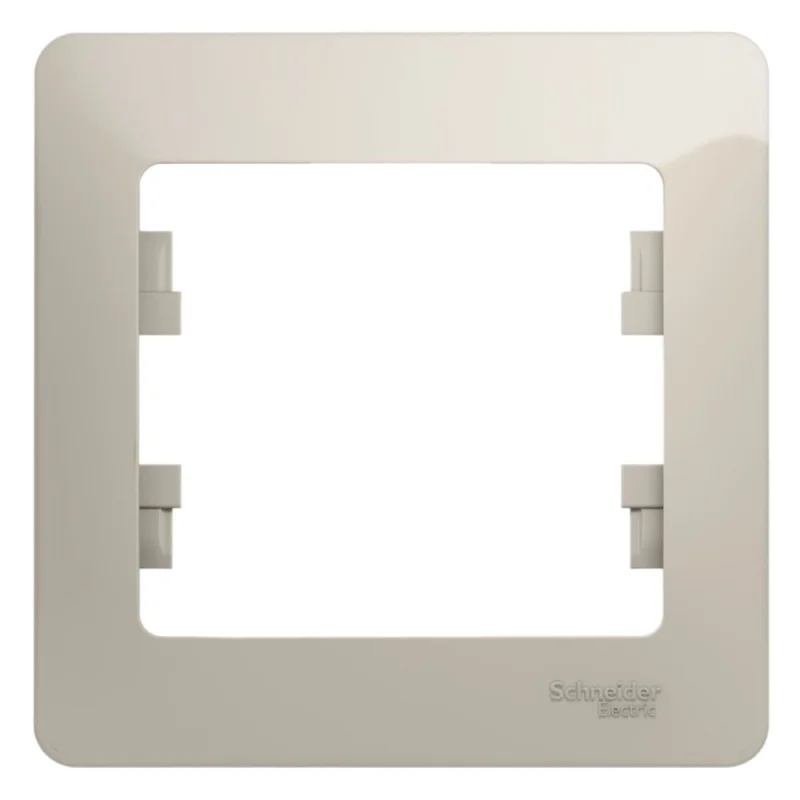 Рамка Systeme Electric Glossa одноместная молочная (GSL000901)