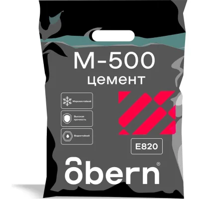 Цементное вяжущее OBERN М-500 3кг 24359