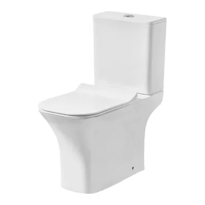 Безободковый унитаз-компакт Orange C02-000w с микролифтом, белый