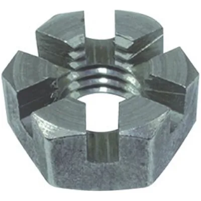 Корончатая гайка ЦКИ DIN 937, М20, низкая, 17H, Ц, SW 30, уп. 10 шт. 64032