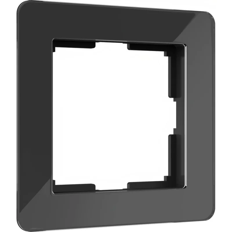 Рамка на 1 пост WERKEL W0012708 Acrylic черный a059316