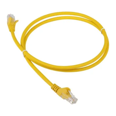 Патч-корд RJ45 - RJ45 LANMASTER 4 пары, UTP, категория 5е, 0.3 м, желтый, LSZH, LAN-PC45/U5E-0.3-YL