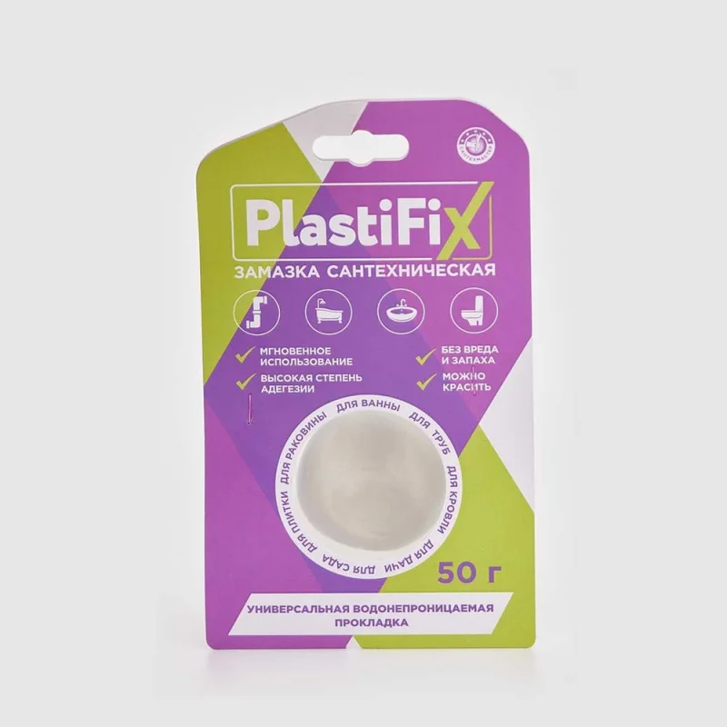 Сантехническая замазка СантехМастер PlastiFix банка 50 гр 04154 4630033041549