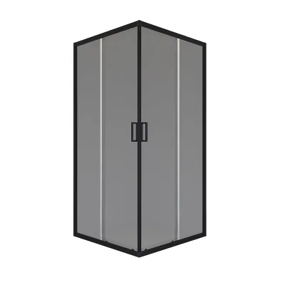 Душевой уголок Domani-Spa Cube V88 черный 80х80х190 см квадрат стекло тонированное 5 мм (DS04CbV88L0T00.Gt-Black)