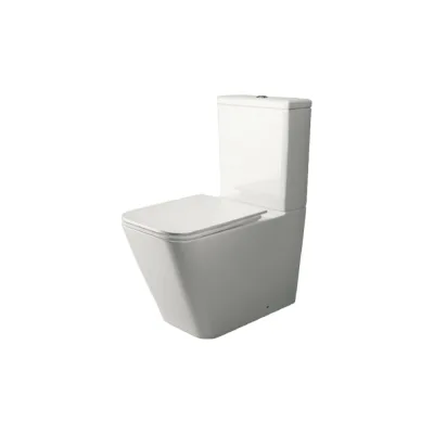 Напольная пристенная чаша унитаза Ceramicanova CUBIC Rimless CN1803-B