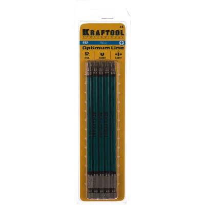 Биты профессиональные Kraftool (PZ2, 150 мм, 5 шт.) 26124-2-150-5