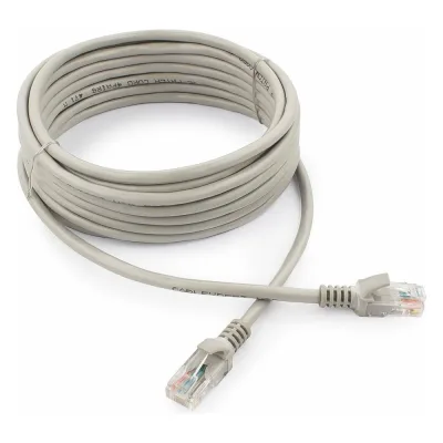 Патч-корд Cablexpert UTP кат.5e, 5м, литой, многожильный серый PP12-5M