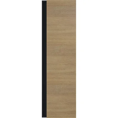Шкаф-пенал для ванной комнаты uperwood Barsa_35х28х120 см, подвесной, черный/дуб сонома 293020545