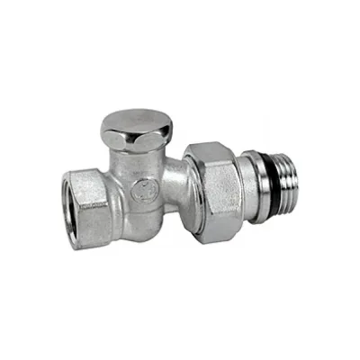 Запорный клапан для радиатора Giacomini R17TG 15 Ру16 ВР прямой штуцер R17X033 007-7072