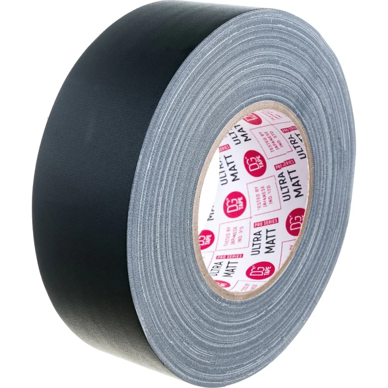 Клейкая лента DGTAPE ultraMATT - Гаффа тейп 50мм/50м - Черный UM50/50/B