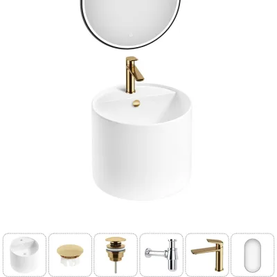 Набор Wellsee 6 в 1 M1 Limited Edition подвесная раковина 45x45 см 20219060R