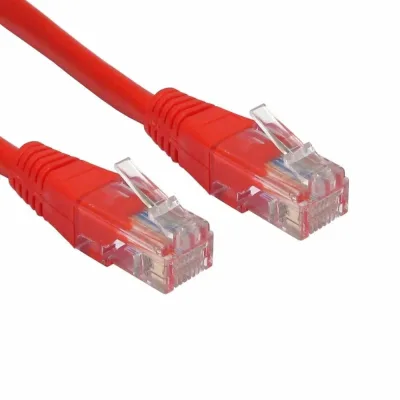 Патч-корд компьютерный UTP CAT5e 4х2х0,511 мм PVC Ripo красный (1 м)
