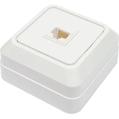 Компьютерная розетка IN HOME RJ-45 BOLLETO белая 7035 4690612018294