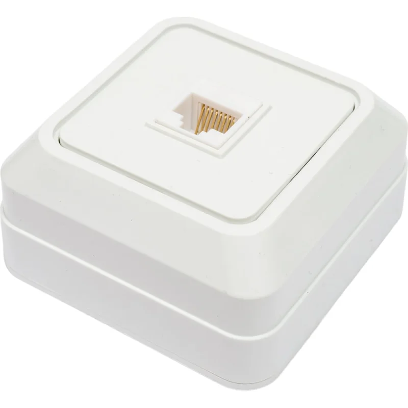 Компьютерная розетка IN HOME RJ-45 BOLLETO белая 7035 4690612018294
