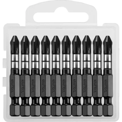 Бита Kraftool Impact PH2 50 мм ударная (10 шт.) (26191-2-50-S10)