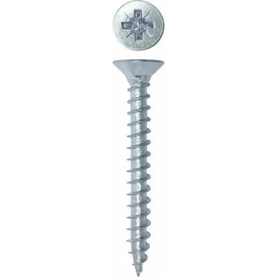 Универсальный саморез Rizzel Pz 4,0x35 белый цинк 8000 шт 00-00464378