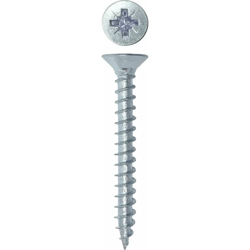 Универсальный саморез Rizzel Pz 4,0x35 белый цинк 8000 шт 00-00464378