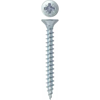 Универсальный саморез Rizzel Pz 4,5x50 белый цинк 3500 шт 00-00464474