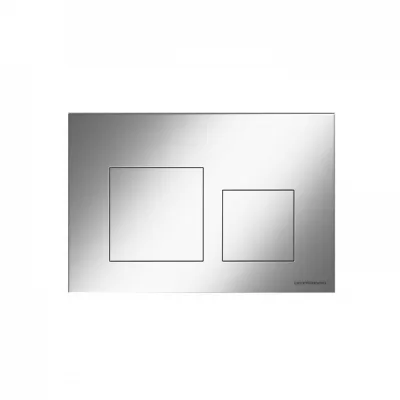 Кнопка смыва Ceramicanova Balance, клавиши Square, цвет хром матовый, арт. CN12-002M