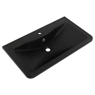 Раковина из искусственного камня BelBagno чёрная матовая, 1000x455x145 BB1000/455-LV-ART-ALR-NERO