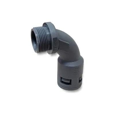 Муфта для гофрированных труб WEYER WQBW-M25G/AD21.2 - коннектор поворотный, нар. M25x1.5 WE1900600