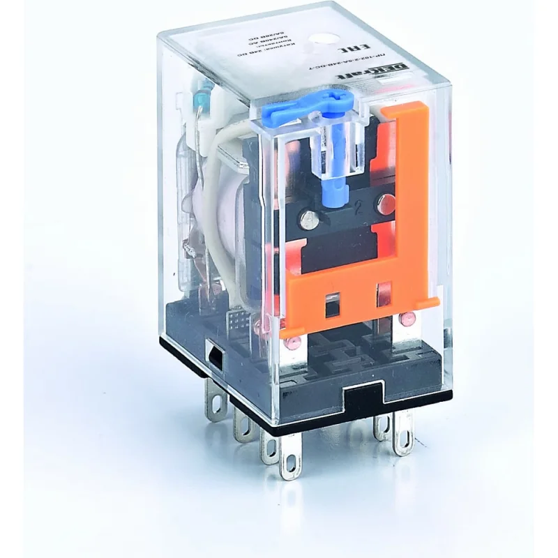 Промежуточное реле Dekraft ПР-102, 5 А, 110 В DC, 3 контакта, LED, 23873DEK