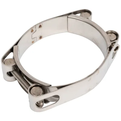 Двухболтовый силовой хомут TITAN LOCK 70-80 мм, нерж. сталь TL70-80DRCSS