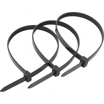 Нейлоновые хомуты Зубр черные, 2.5x80 мм, 100 шт. 309030-25-080