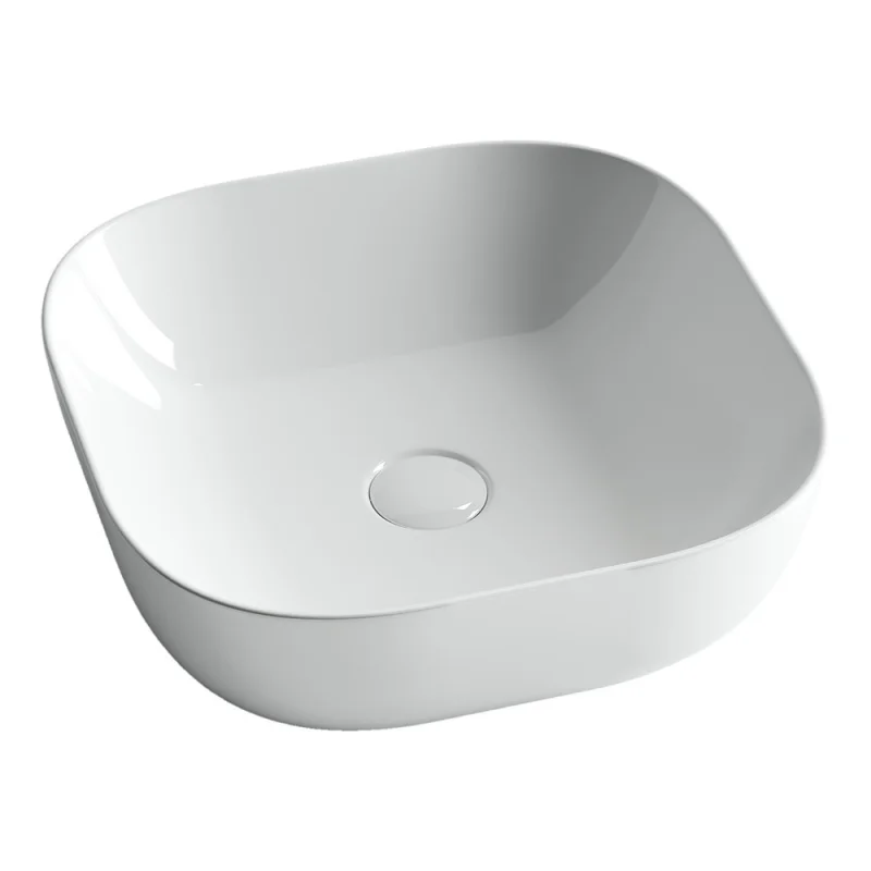 Умывальник чаша Ceramicanova Element накладная, квадратная 415х415х145 мм CN6010