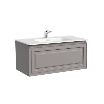 Тумба подвесная Sancos Very 890x445x406, c одним ящиком оснащенным доводчиками, Doha Soft , VR90SM